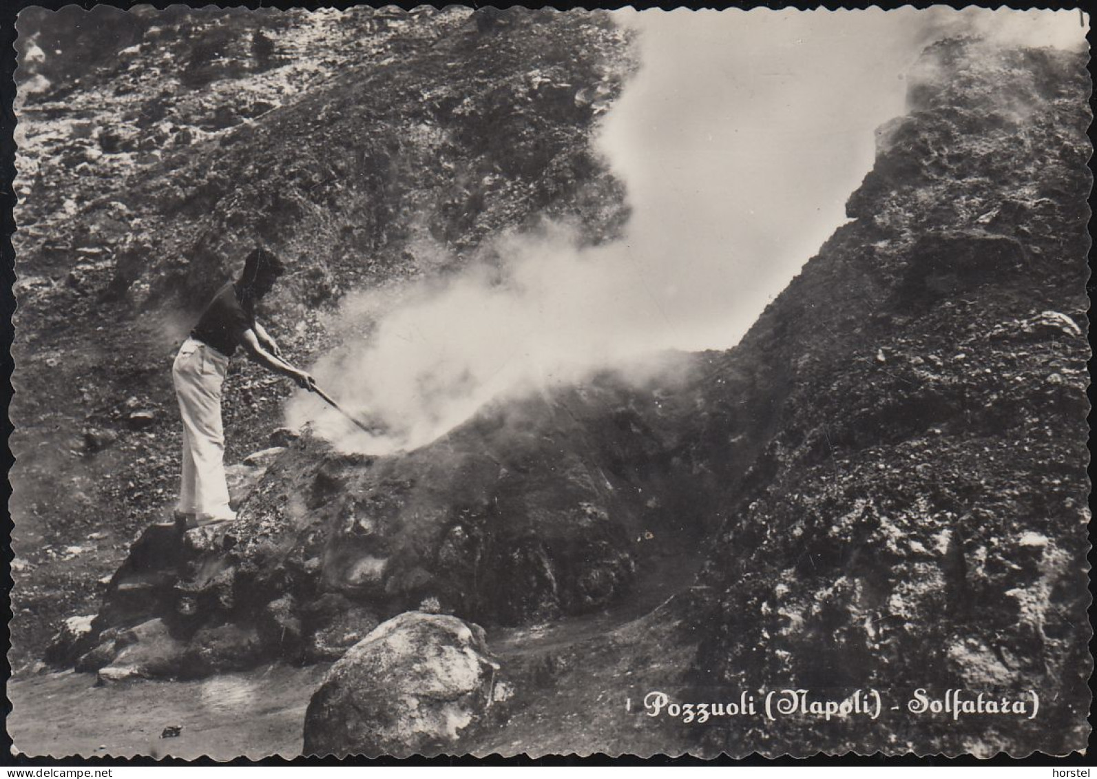 Italien - Pozzuoli - Neapoli - Solfatara - Working Man - Pozzuoli