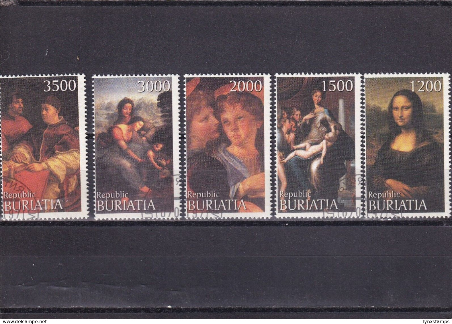 SA03 Russia Buryatia 1997 Paintings Cinderella Stamps - Sonstige & Ohne Zuordnung