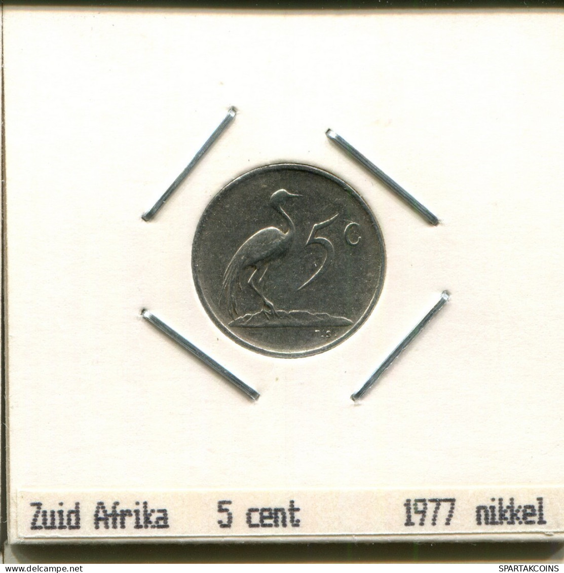5 CENTS 1977 SOUTH AFRICA Coin #AS285.U.A - Afrique Du Sud