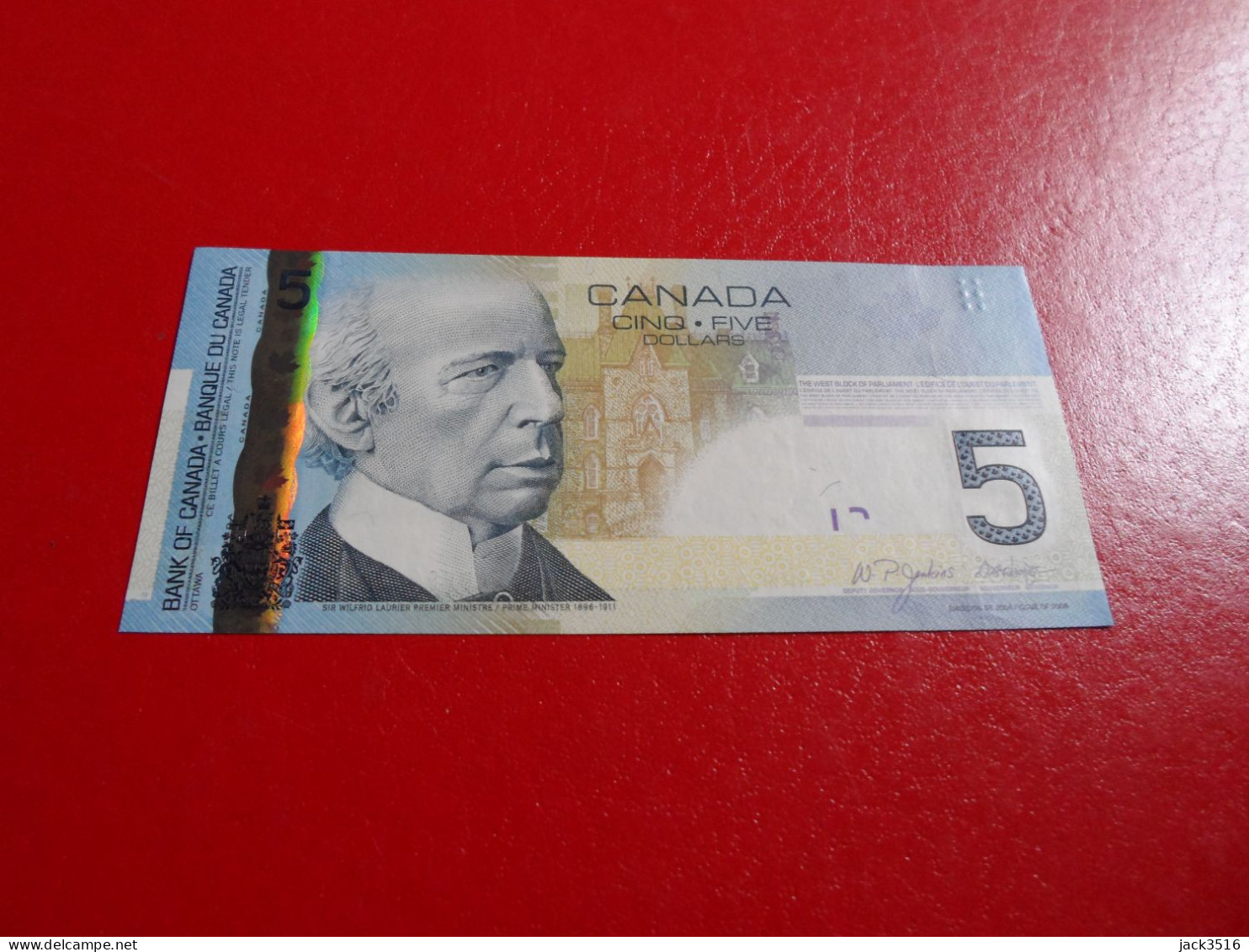 Canada: 1 Billet De 5 Dollar 2006 Neuf Sir Wilfrid Laurier 641 - Canada