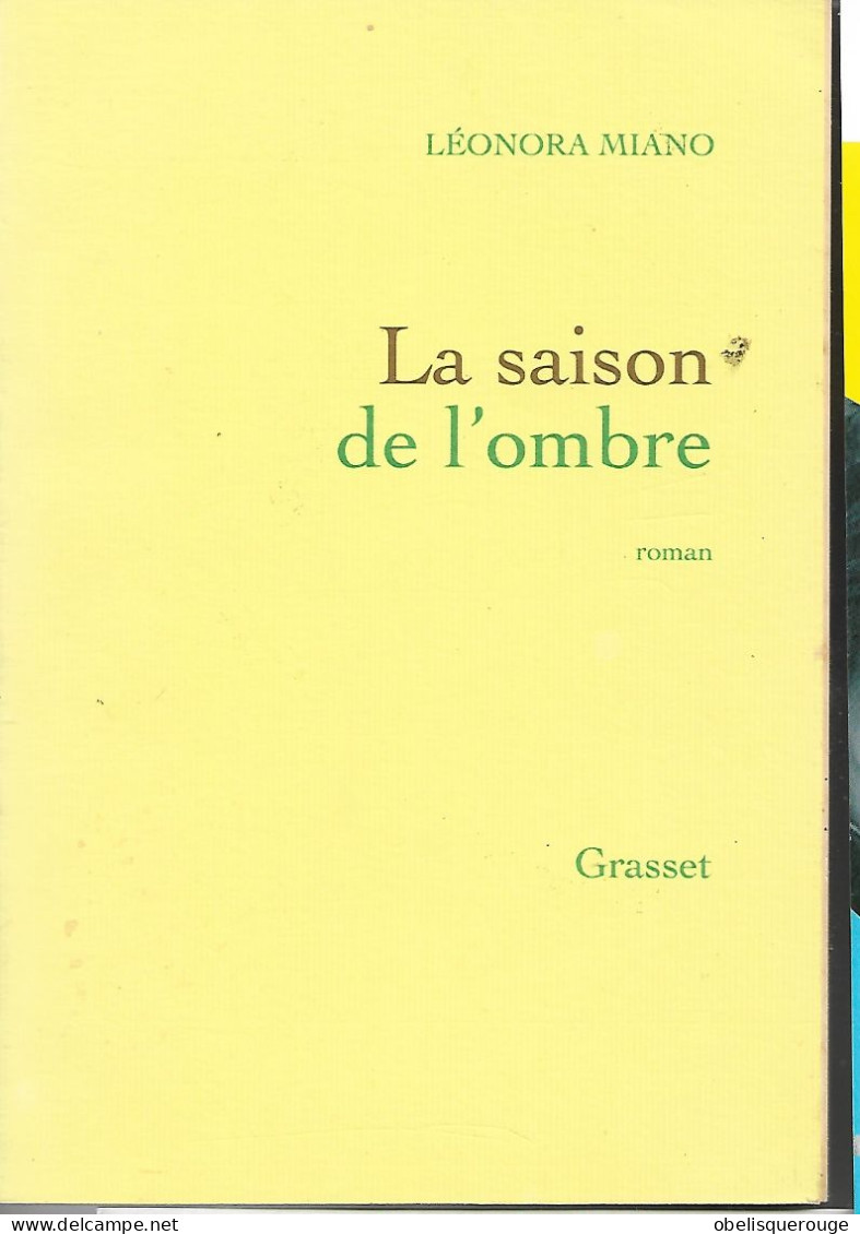 LIVRE  LA SAISON   DE L OMBRE LEONORA MIANO 260 PAGES  HISTOIRE DE LA TRAITE AFRICAINE. - Soziologie