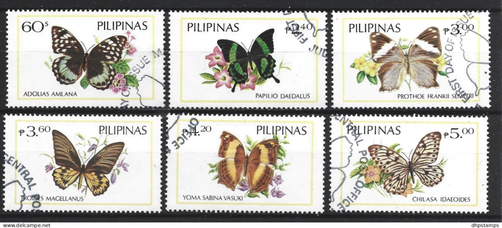 Philipinas 1984  Butterflies  Y.T. 1379/1384 (0) - Filippine