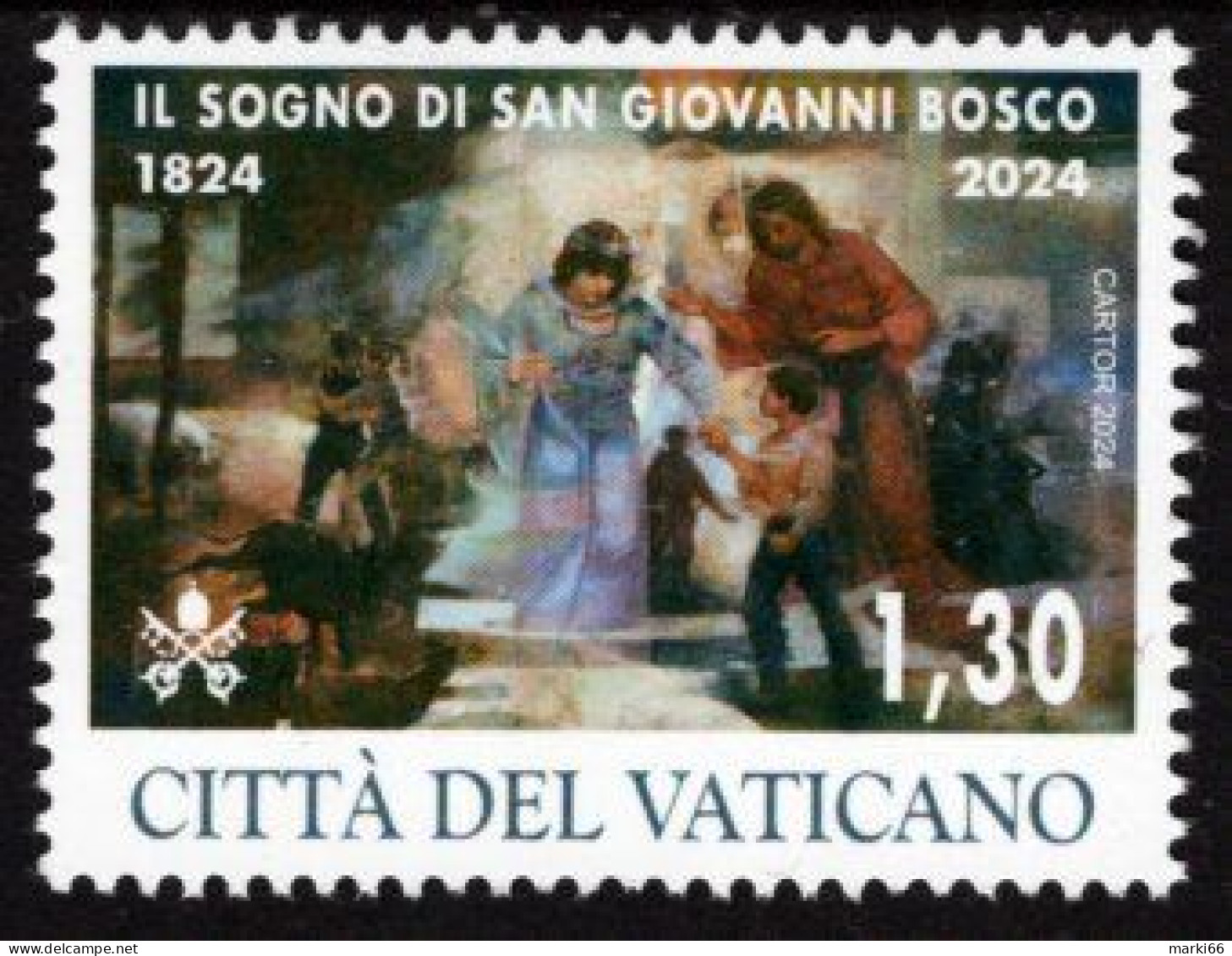 Vatican - 2024 - Dream Of St. John Bosco - 200th Anniversary - Mint Stamp - Nuovi