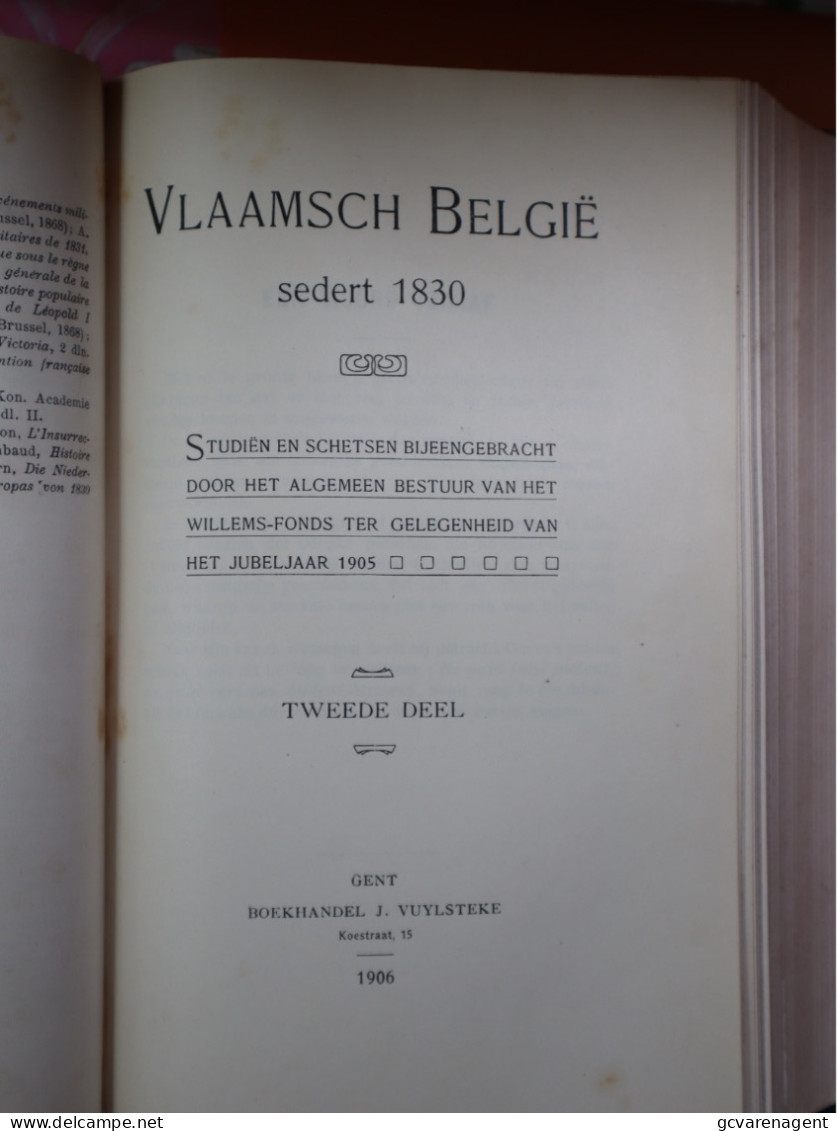 VLAAMSCH BELGIE SEDERT 1830  ) 2 BOEKEN   ZIE BESCHRIJF EN AFBEELDINGEN - Storia