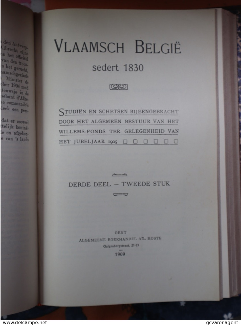 VLAAMSCH BELGIE SEDERT 1830  ) 2 BOEKEN   ZIE BESCHRIJF EN AFBEELDINGEN