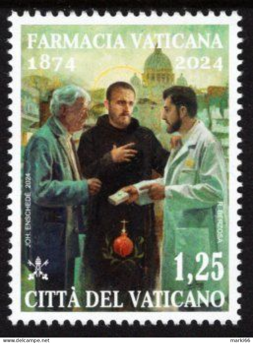 Vatican - 2024 - 150th Anniversary Of Vatican Pharmacy - Mint Stamp - Nuovi