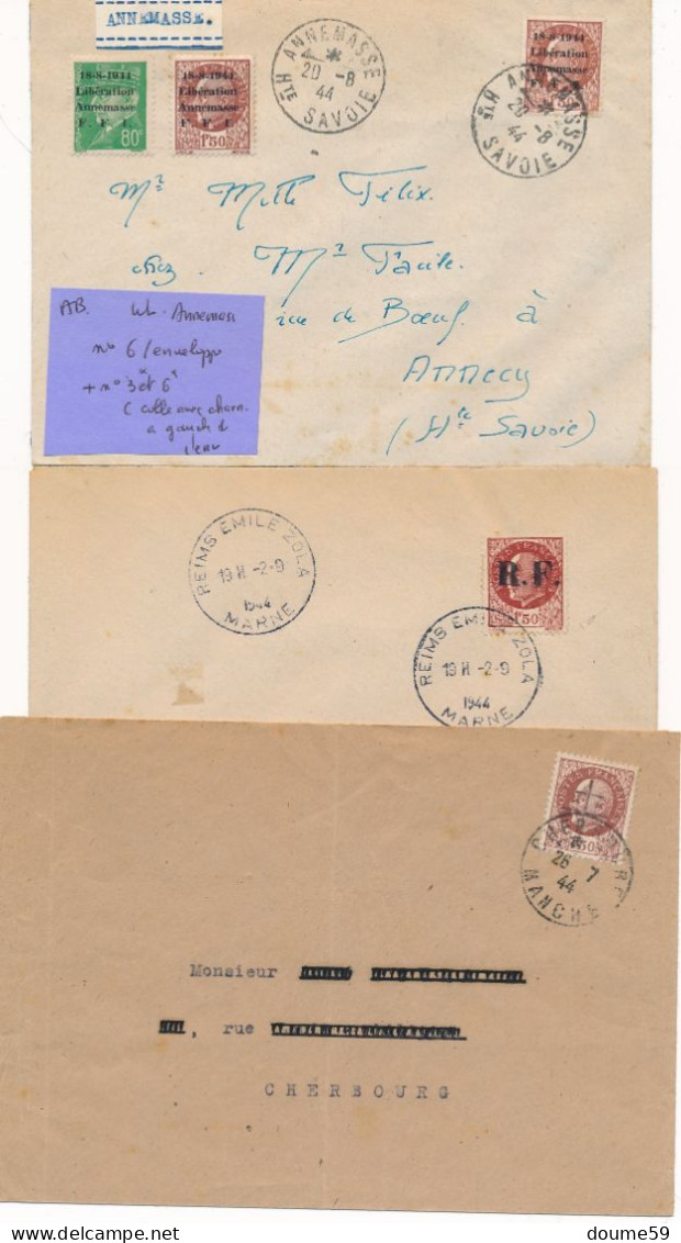 AB-424: FRANCE:  Libération : Lot De 9 Enveloppes - Liberation