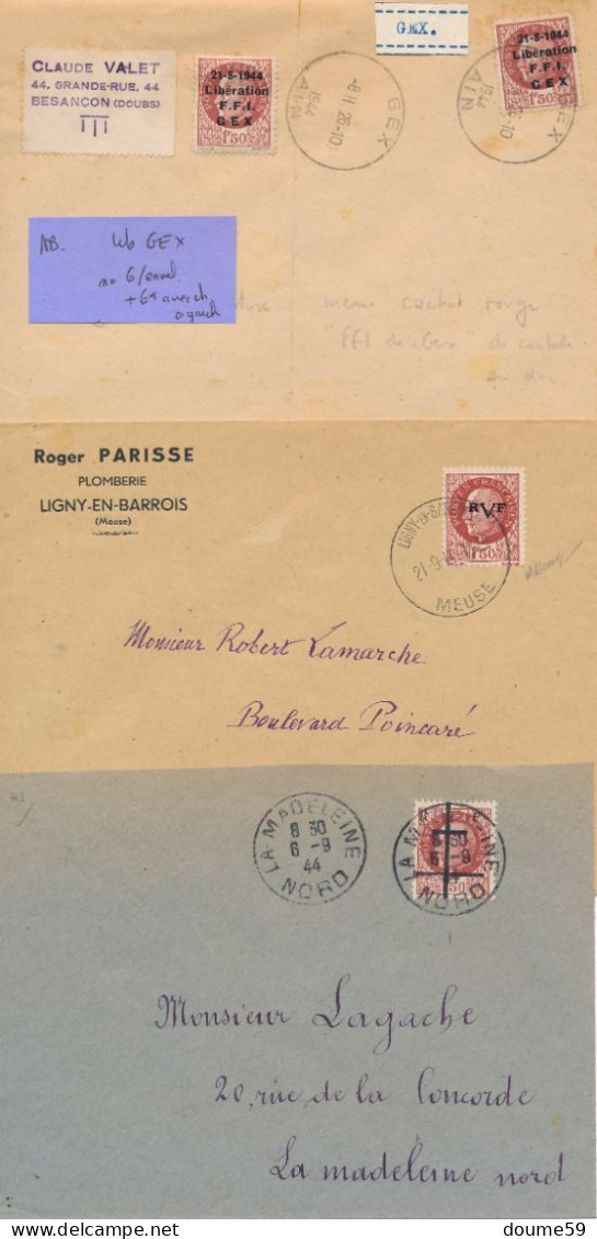 AB-424: FRANCE:  Libération : Lot De 9 Enveloppes - Liberation