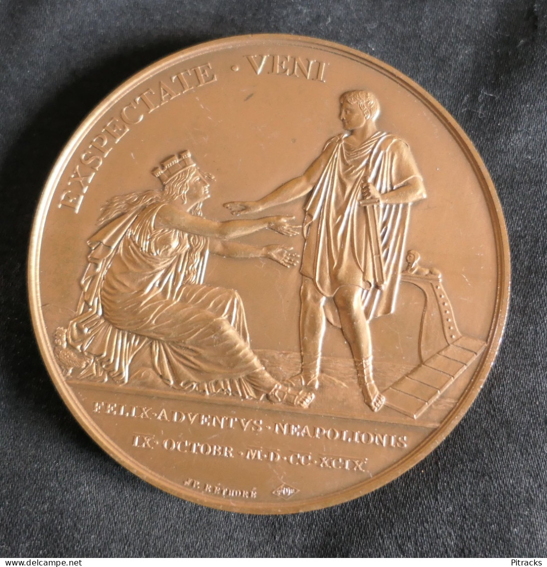 Médaille  Collection Premier Empire Signée JP RETHORE EXSPECTATE VENI - Adel