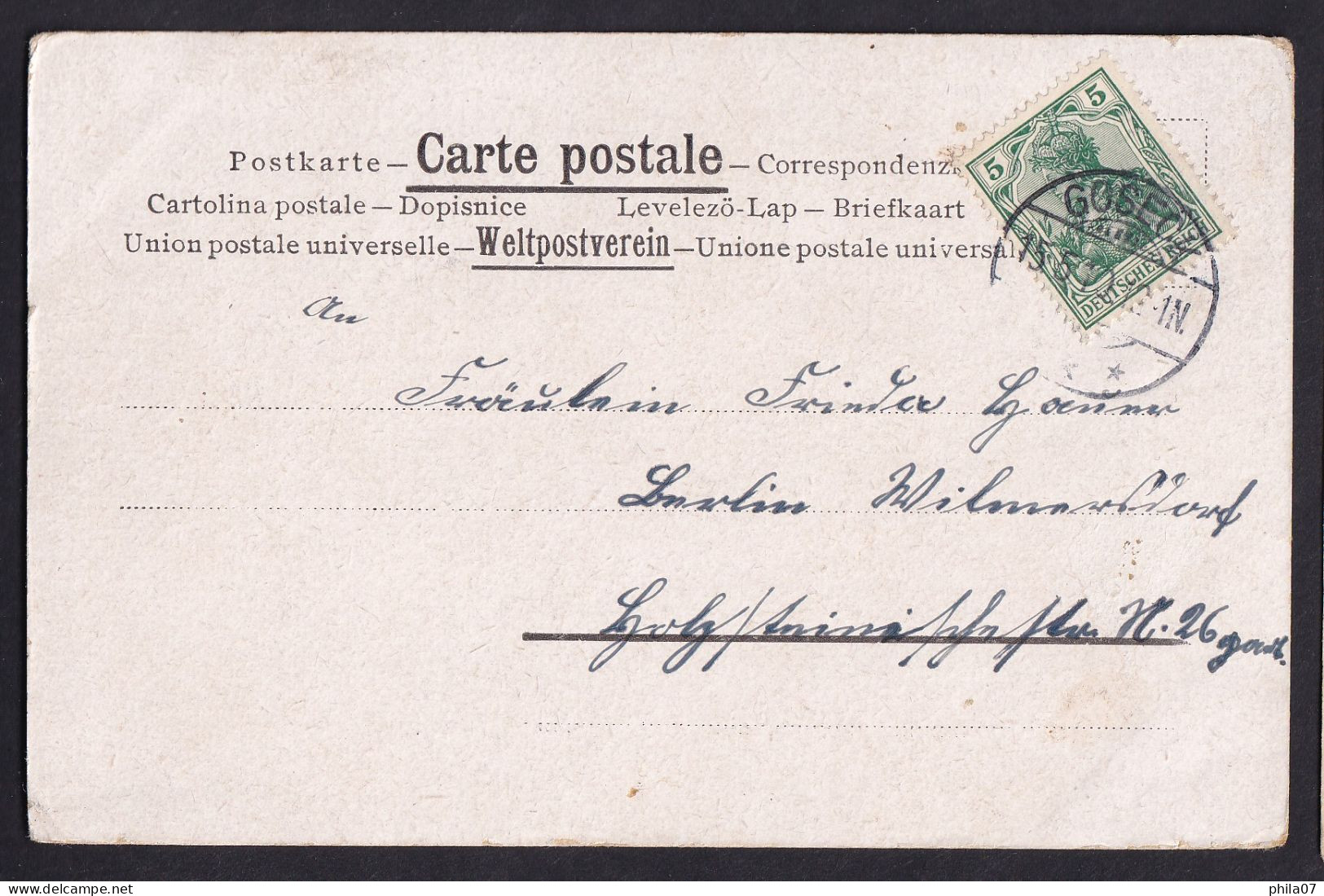 Frohliche Pfingsten! / Long Line Postcard Circulated, 2 Scans - Pentecost