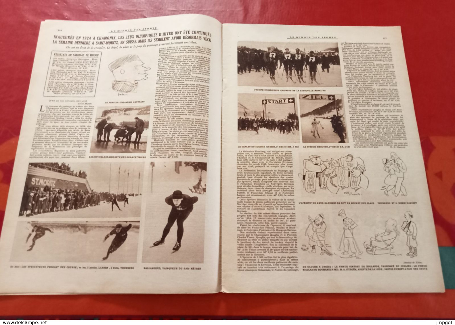 Miroir Des Sports N°414 Fév 1928 Jeux Olympiques Hiver St Moritz Gymnastes JO Amsterdam Boxe Gene Tunney - Sport