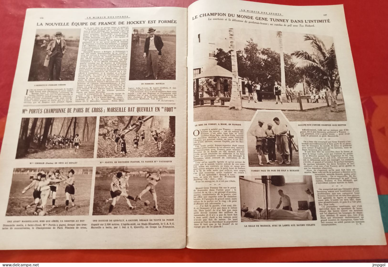 Miroir Des Sports N°414 Fév 1928 Jeux Olympiques Hiver St Moritz Gymnastes JO Amsterdam Boxe Gene Tunney - Sport