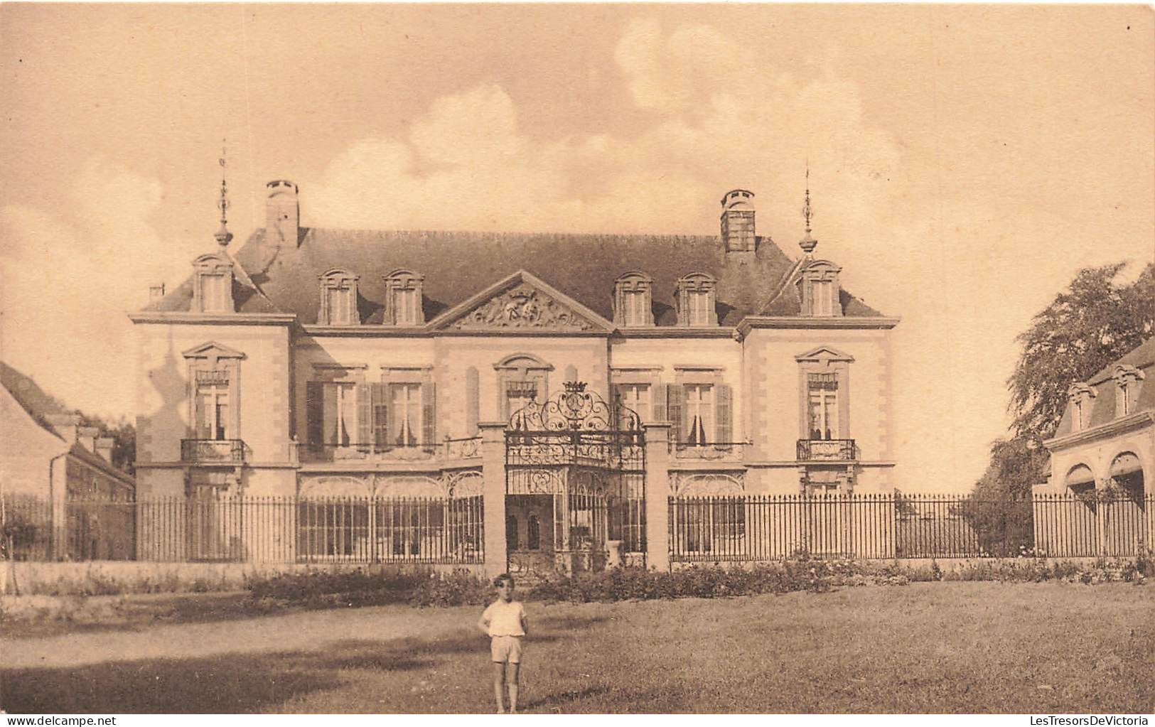 BELGIQUE - Verviers - Château Du Petit Rechain - Propriété De Mr Dossin - Château Et Cour D'Hon - Carte Postale Ancienne - Verviers