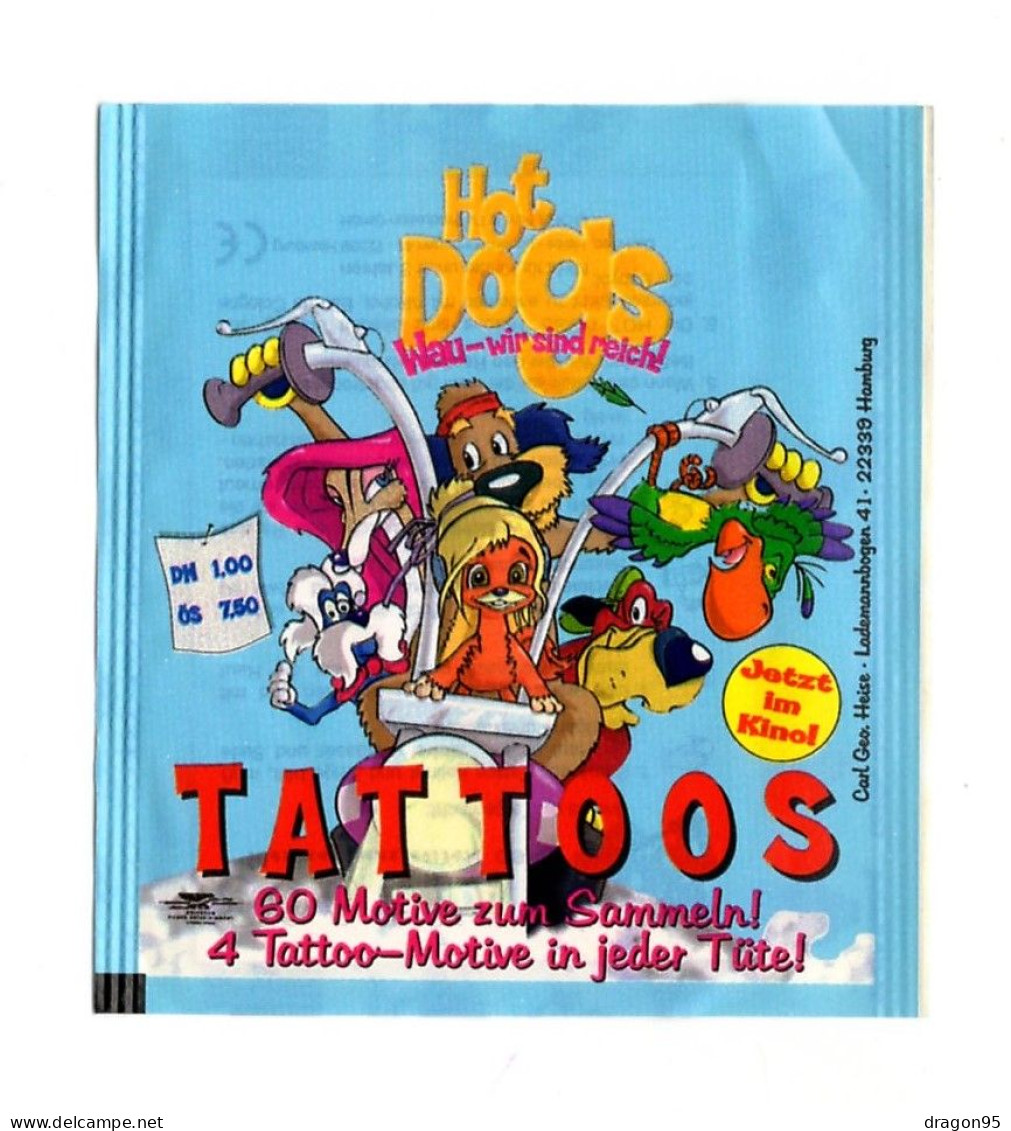 Pochette "HOT DOGS Tattoos"  - Tatouages éphémères - Carl Geo. Heise - Allemagne - Altri & Non Classificati