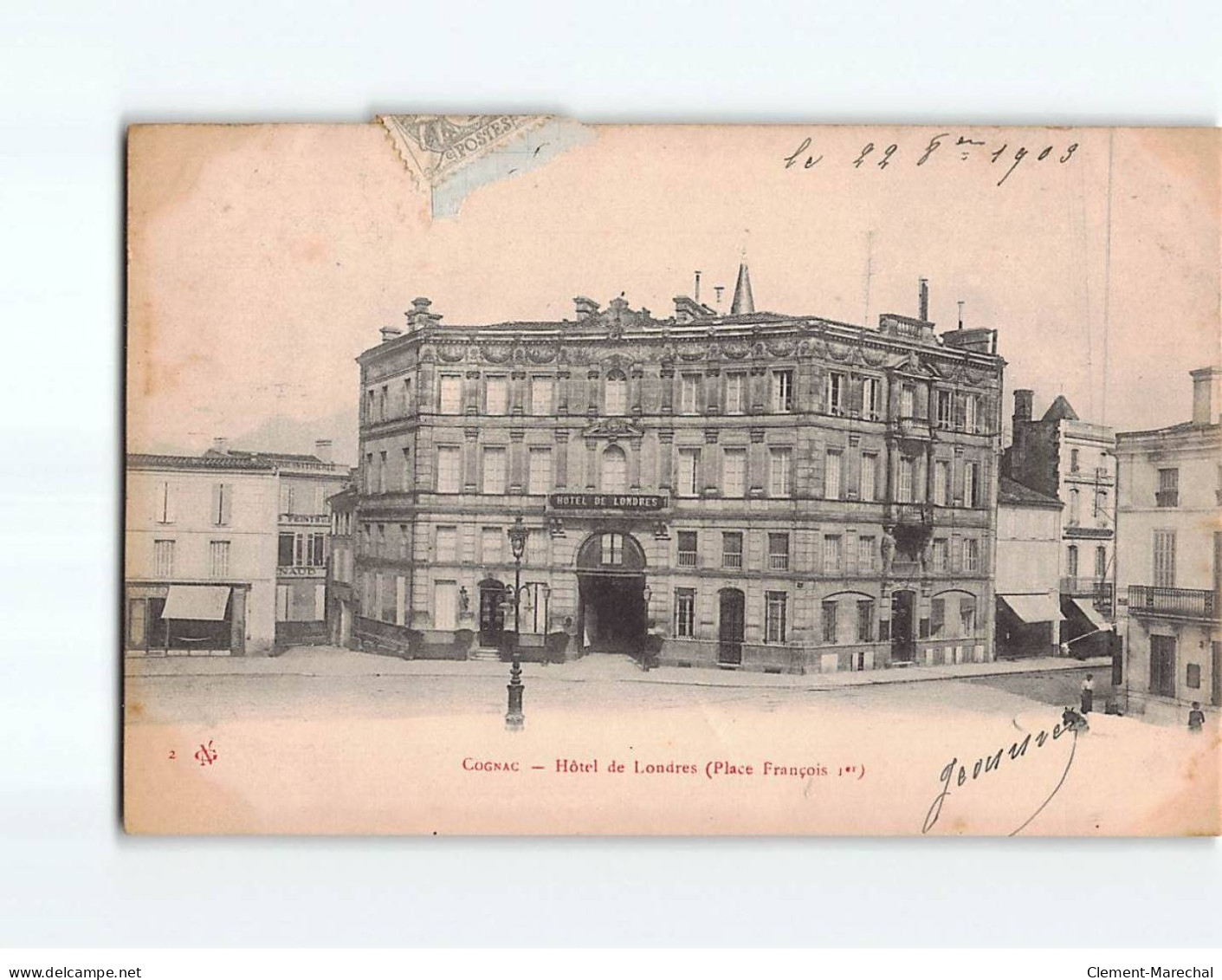 COGNAC : Hôtel De Londres - Très Bon état - Cognac