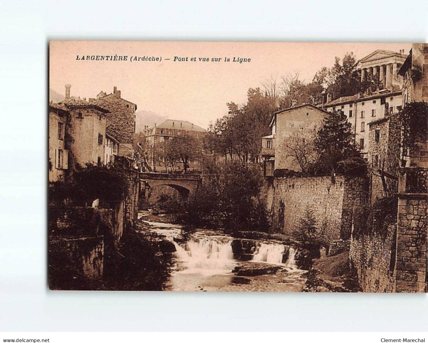 LARGENTIERE: Pont Et Vue Sur La Ligne - Très Bon état - Largentiere