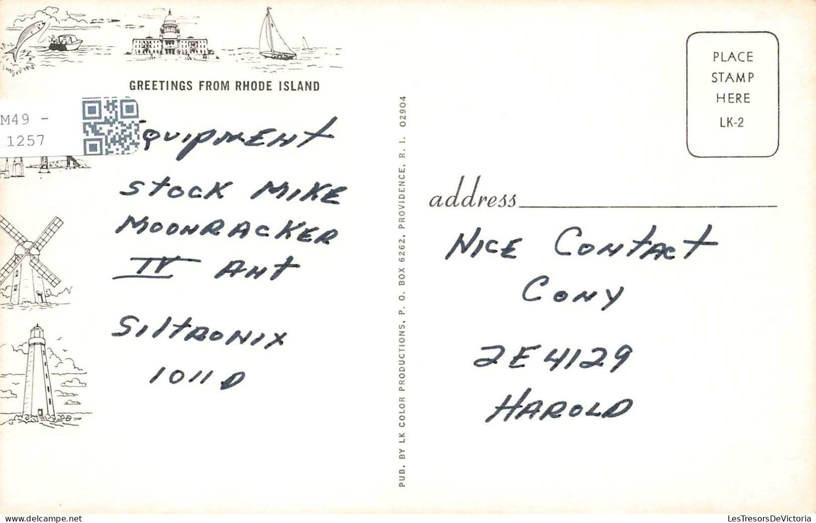 ETATS UNIS - Rhode Island - Greetings From Rhode Island - America's Firts Vacationland - Jewelry Indust - Carte Postale - Autres & Non Classés