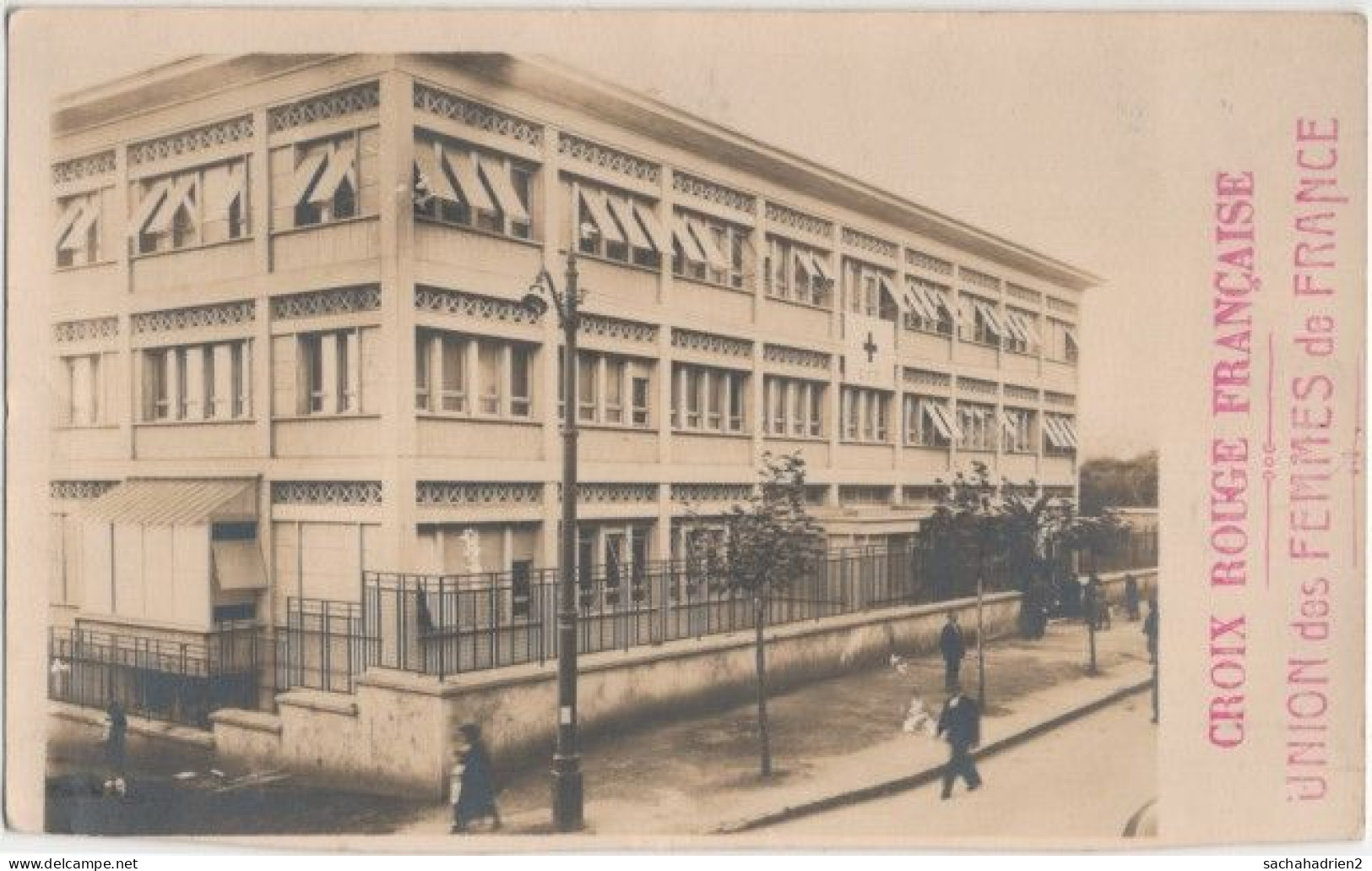 Carte-photo à Situer. CROIX ROUGE FRANCAISE. Union Des Femmes De France - Croce Rossa