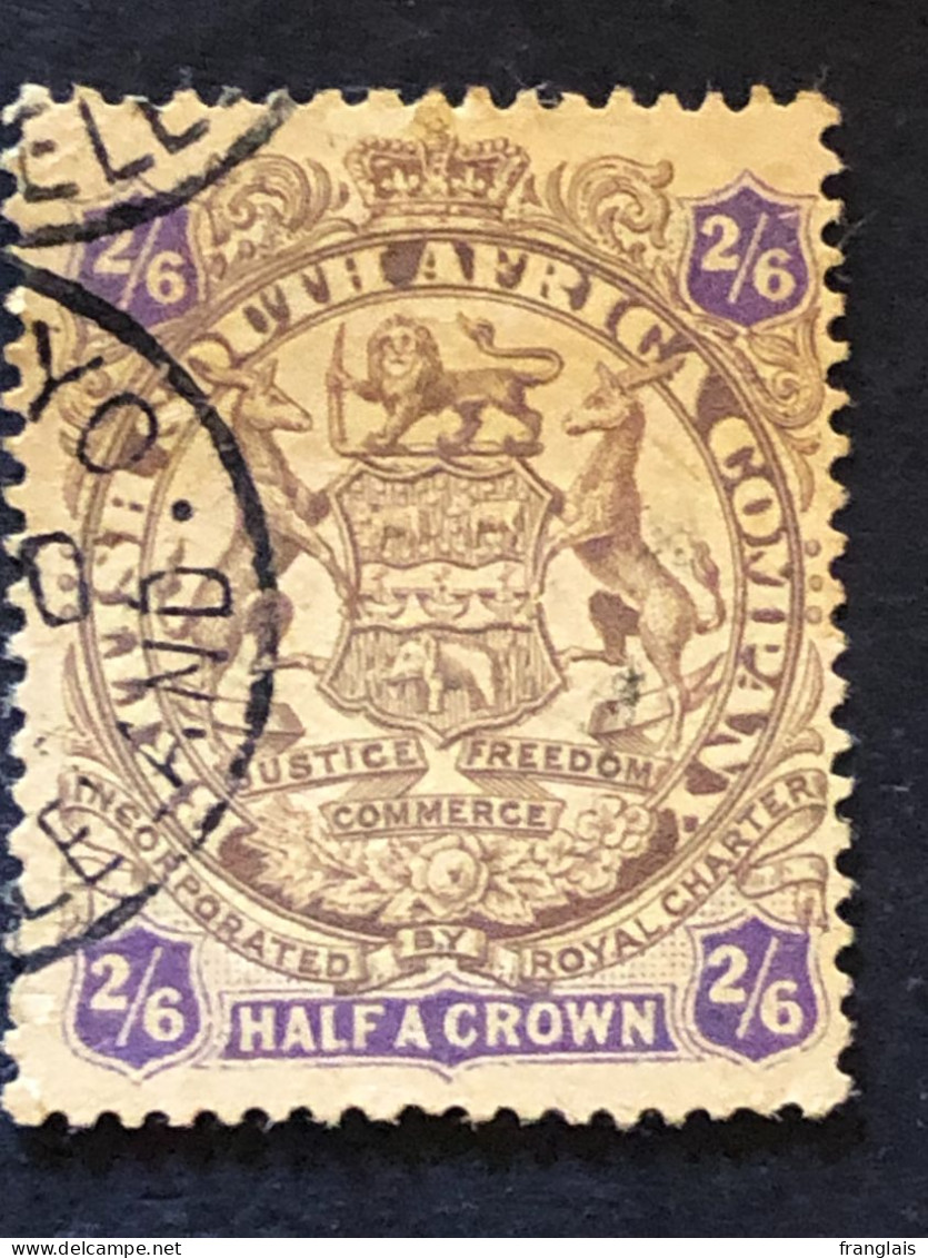 BRITISH SOUTH AFRICA COMPANY RHODESIA SG 48  2s 6d  Brown And Purple FU - Rhodésie Du Sud (...-1964)