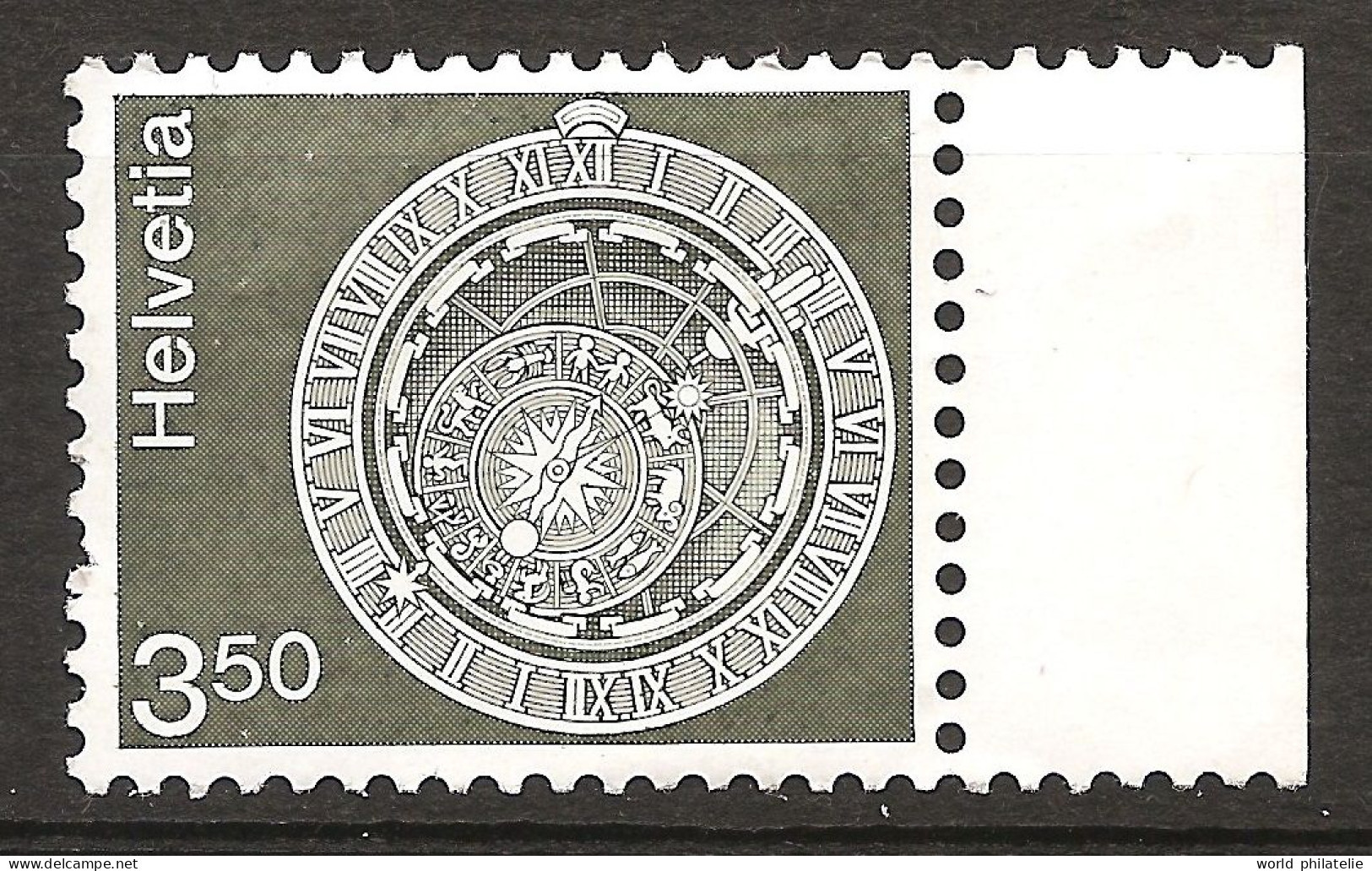 Suisse Helvetia 1979 N° 1091 Iso ** Artisanat, Cadran Astronomique, Astrologie, Horloge, Tour, Berne Poisson Bélier Lion - Neufs