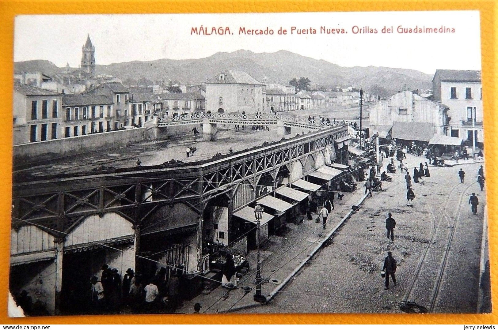 MALAGA -   Mercado De Puerta Nueva - Orillas Del Guadalmedina  -  1913 - Málaga