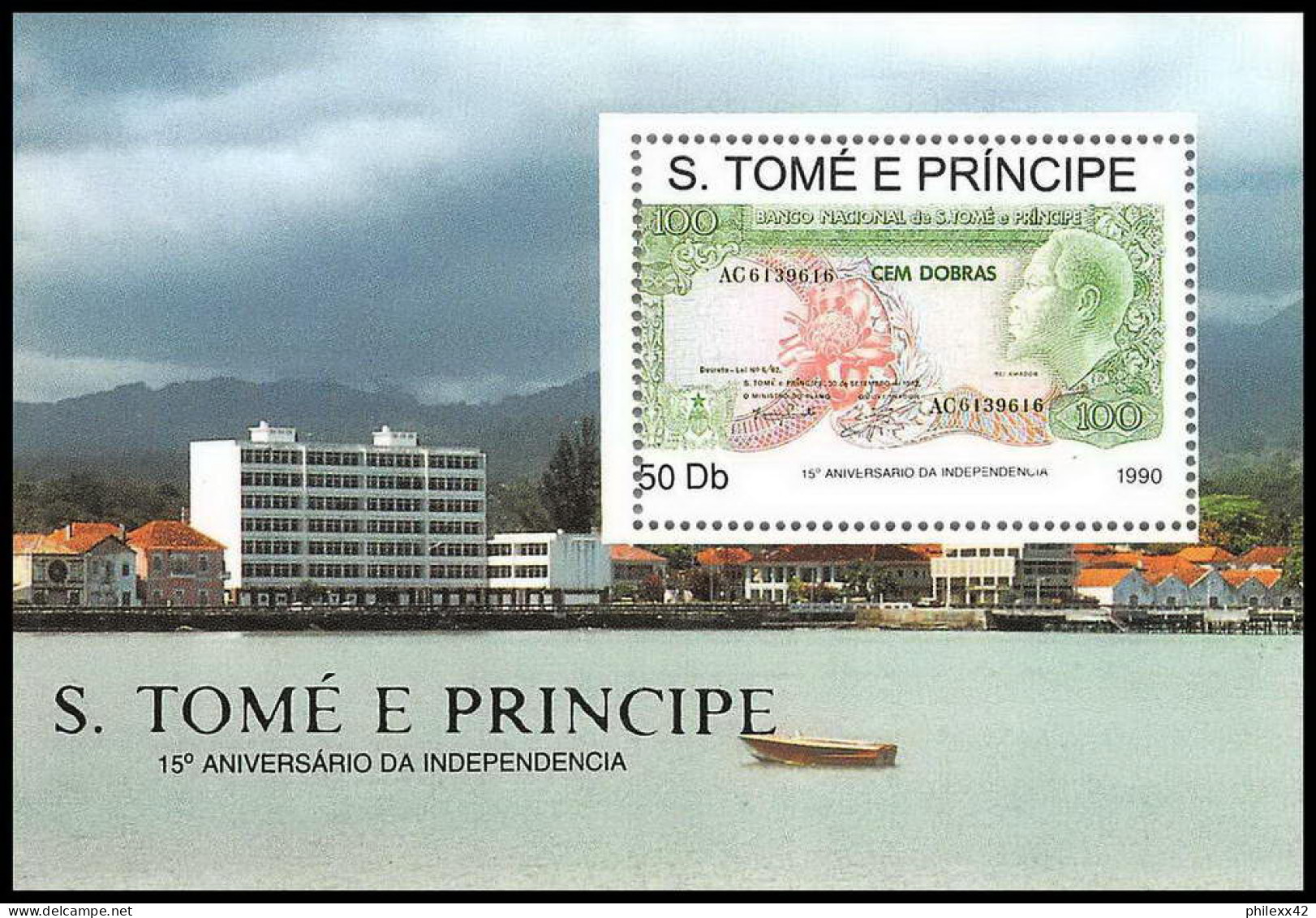 Sao Tome E Principe 078 - Anniversaire De L'Indépendance ** MNH BILLET BANKNOTE - São Tomé Und Príncipe