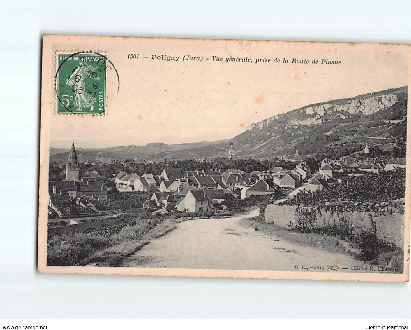 POLIGNY : Vue Générale, Prise De La Route De Plasne - état - Poligny