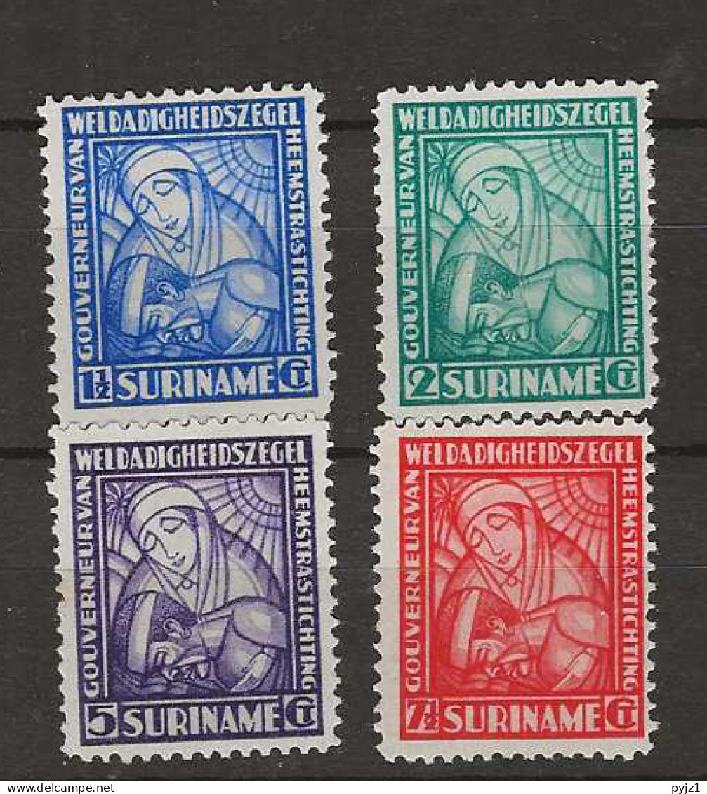 1928 MNH Suriname NVPH 137-40 Postfris** - Suriname ... - 1975