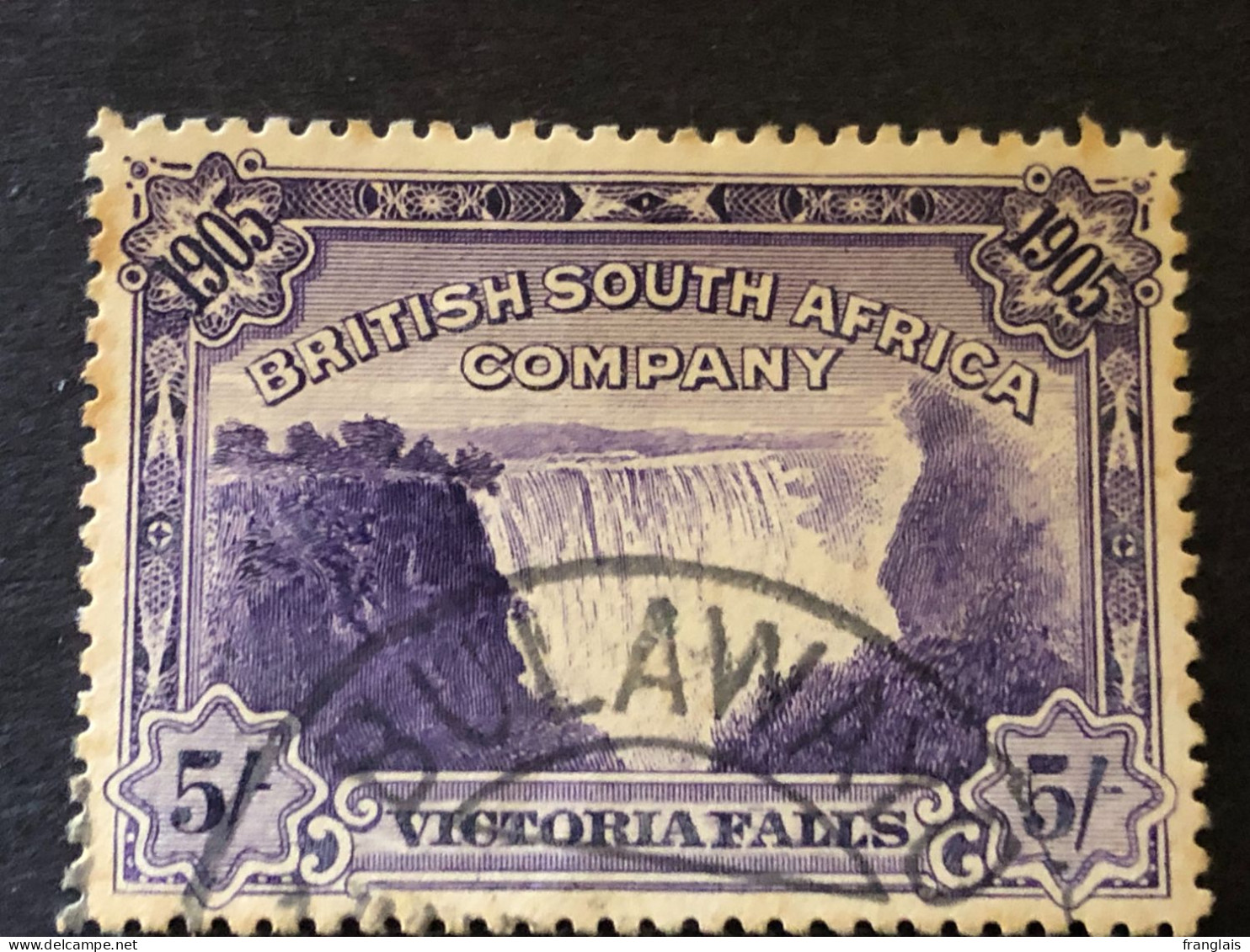 BRITISH SOUTH AFRICA COMPANY RHODESIA SG 99  5s Violet  FU - Southern Rhodesia (...-1964)