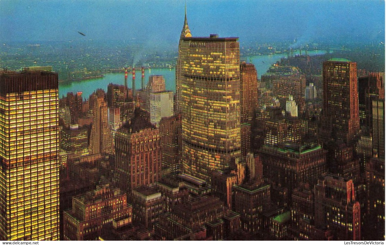 ETATS-UNIS - Pan Am Building - Midtown Skyline At Night - New York City - Vue D'ensemble - Carte Postale Ancienne - Otros & Sin Clasificación