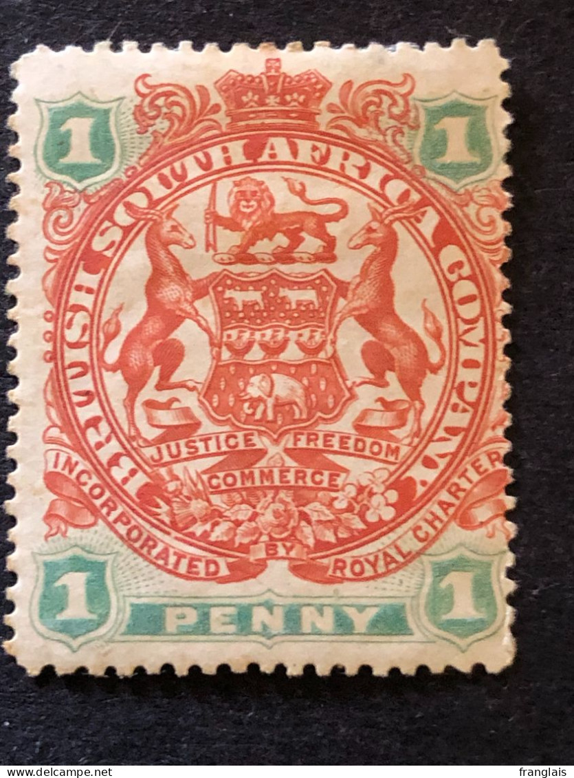 BRITISH SOUTH AFRICA COMPANY RHODESIA SG 67  1d  MH* - Rhodesia Del Sud (...-1964)