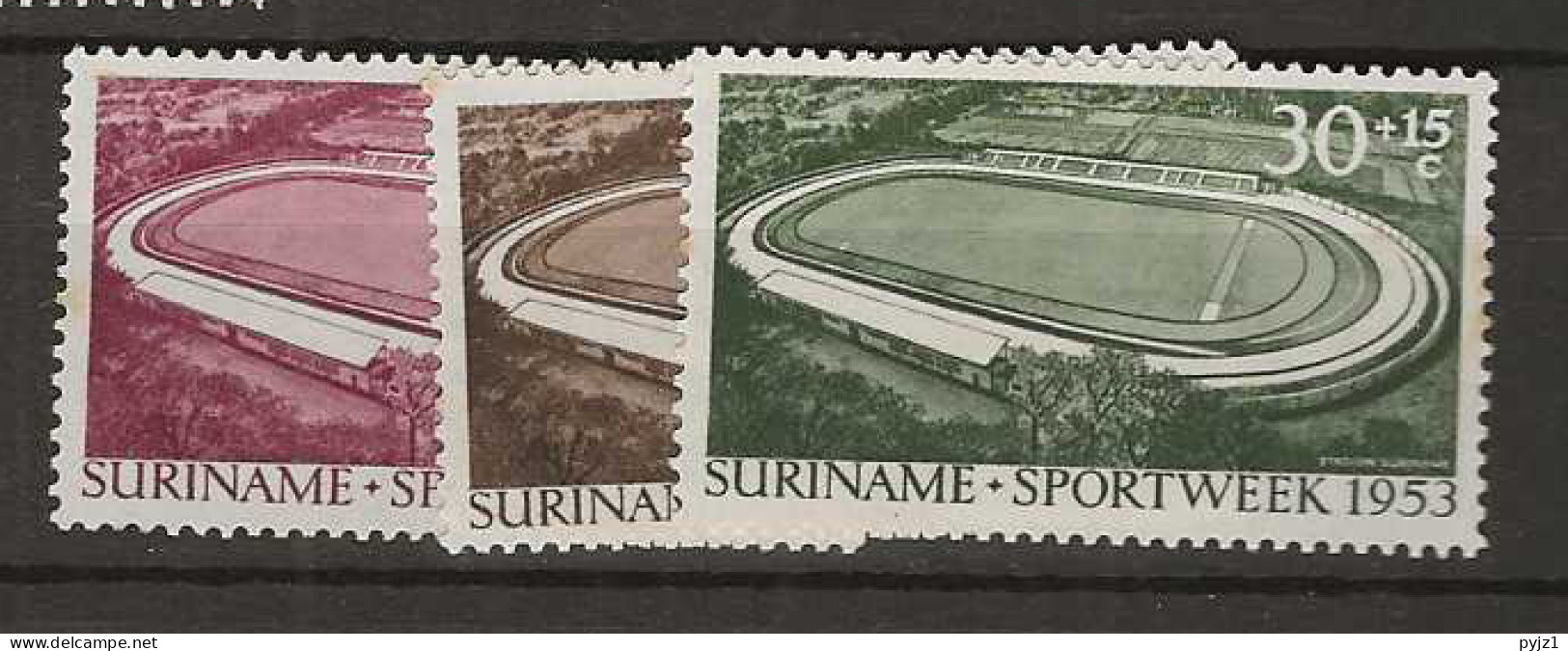 1953 MNH Suriname NVPH 300-11 Postfris** - Suriname ... - 1975