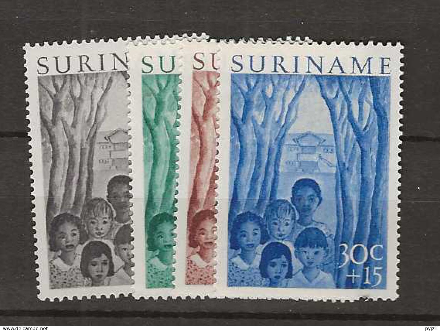 1954 MNH Suriname NVPH 312-15 Postfris** - Suriname ... - 1975