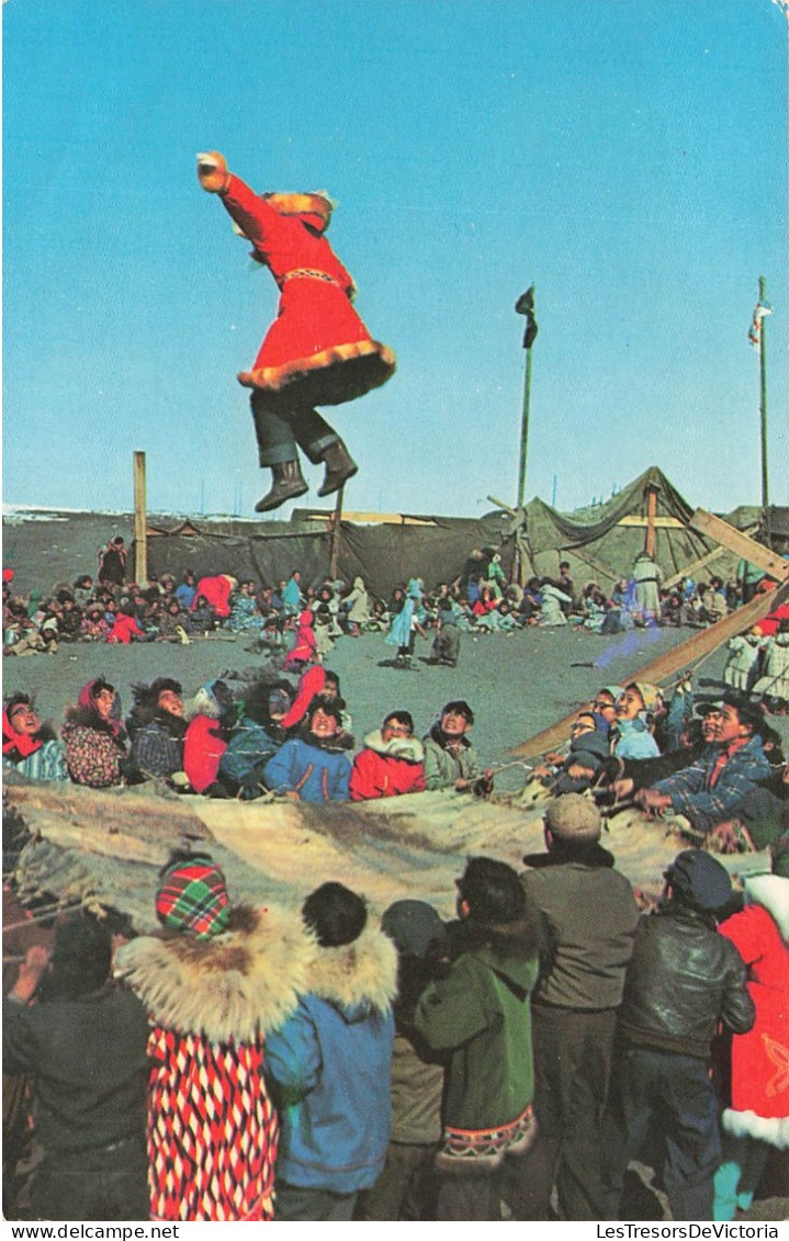 ETATS-UNIS - The Famous Native Sport Of Alaska - The Blanket Toss - Animé - Carte Postale Ancienne - Autres & Non Classés