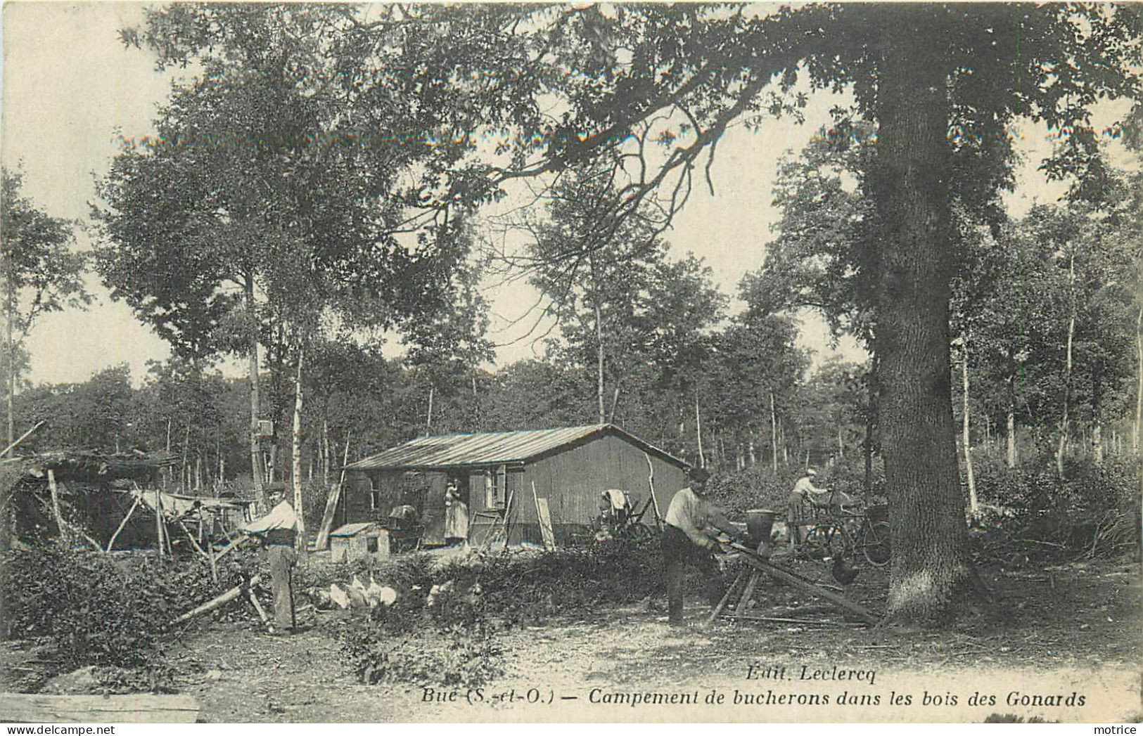 BUC - Campement De Bucherons Dans Les Bois Des Gonards. - Buc