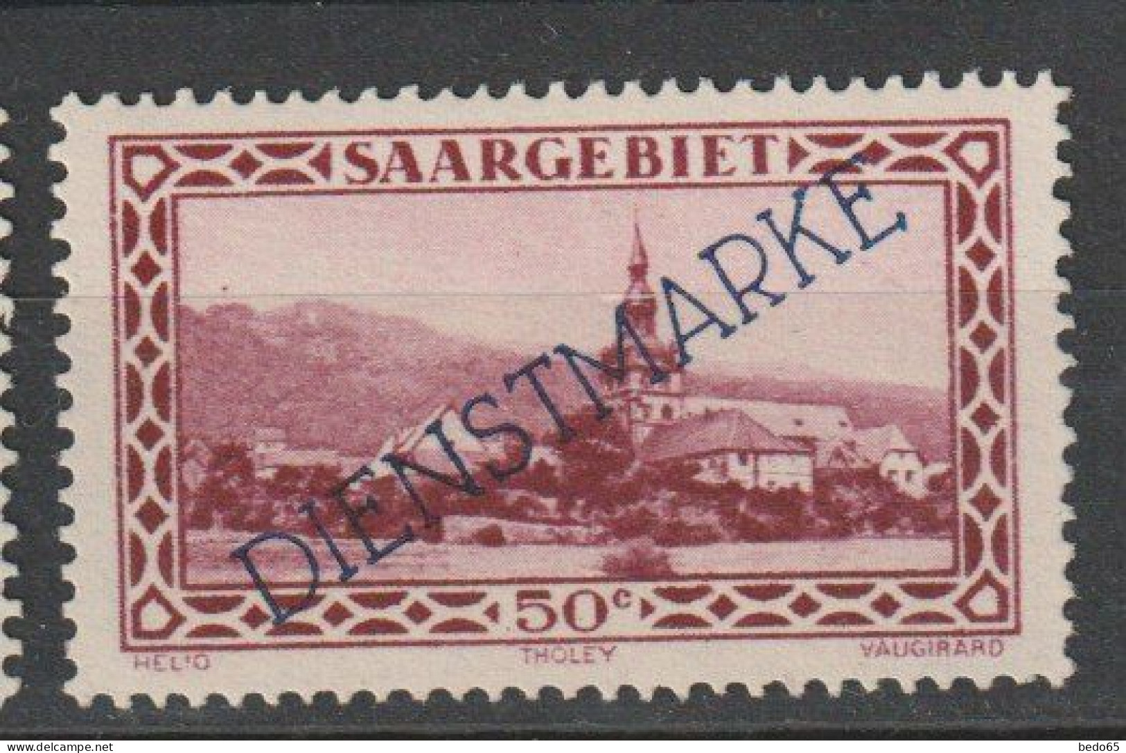 SARRE   SERVICE YVERT N° 22 / MAURY N° 18 TIRAGE DE 1927  NEUF* TTB - Ongebruikt