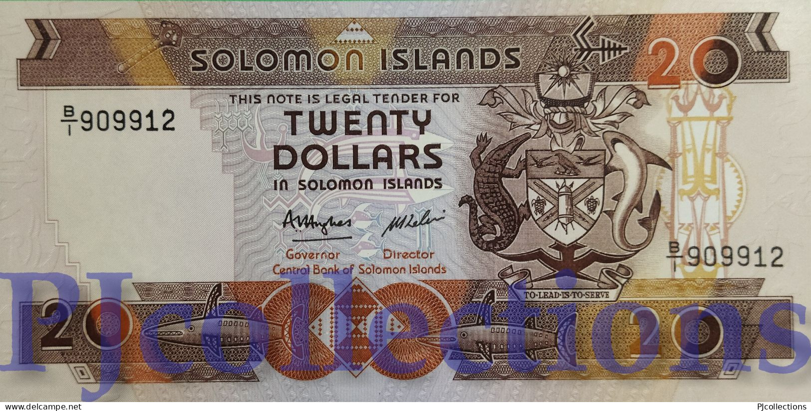 SOLOMON ISLANDS 20 DOLLARS 1986 PICK 16a UNC - Isla Salomon