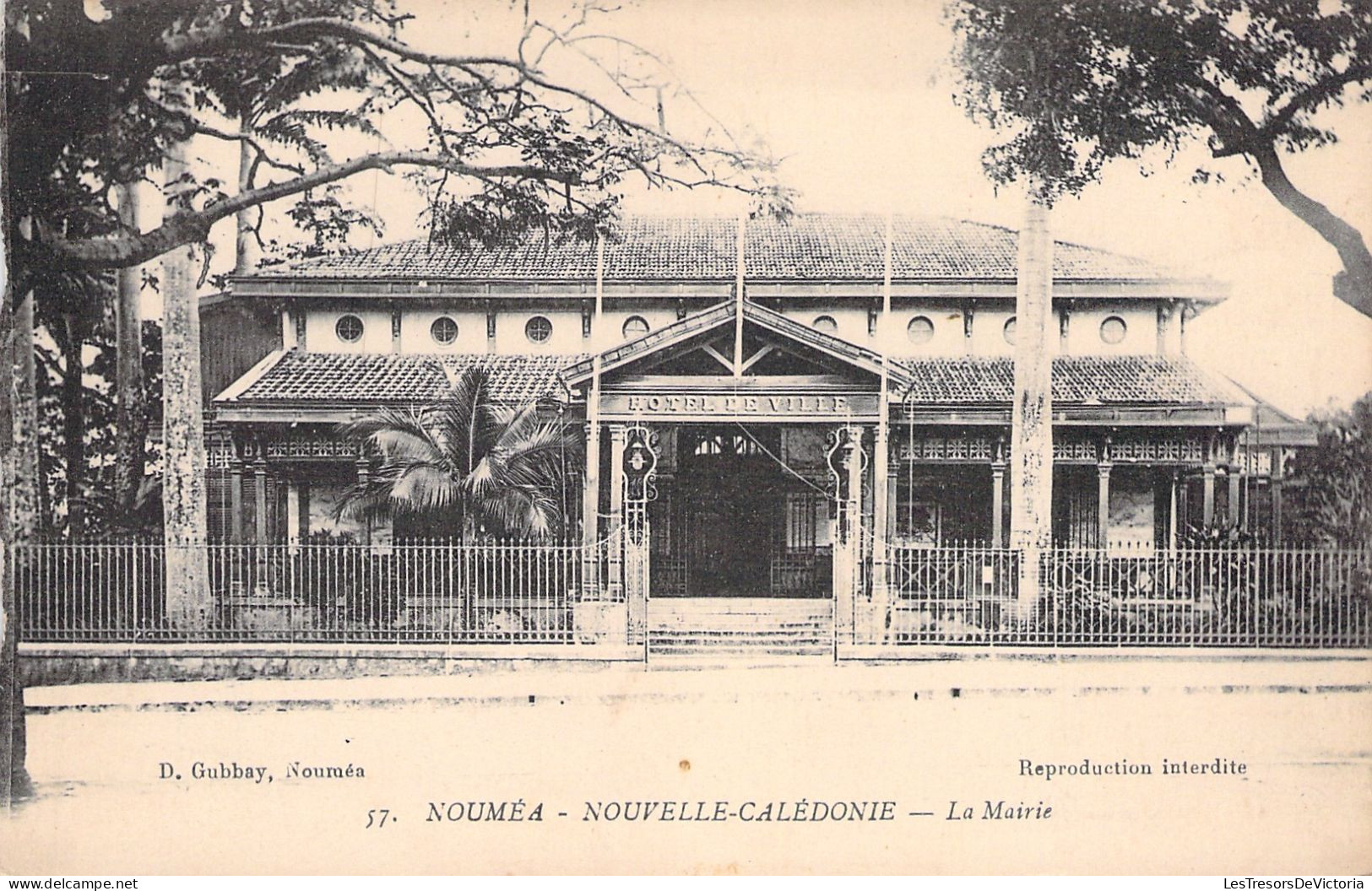 NOUVELLE CALEDONIE - Noumea - La Mairie - Carte Postale Ancienne - Nieuw-Caledonië