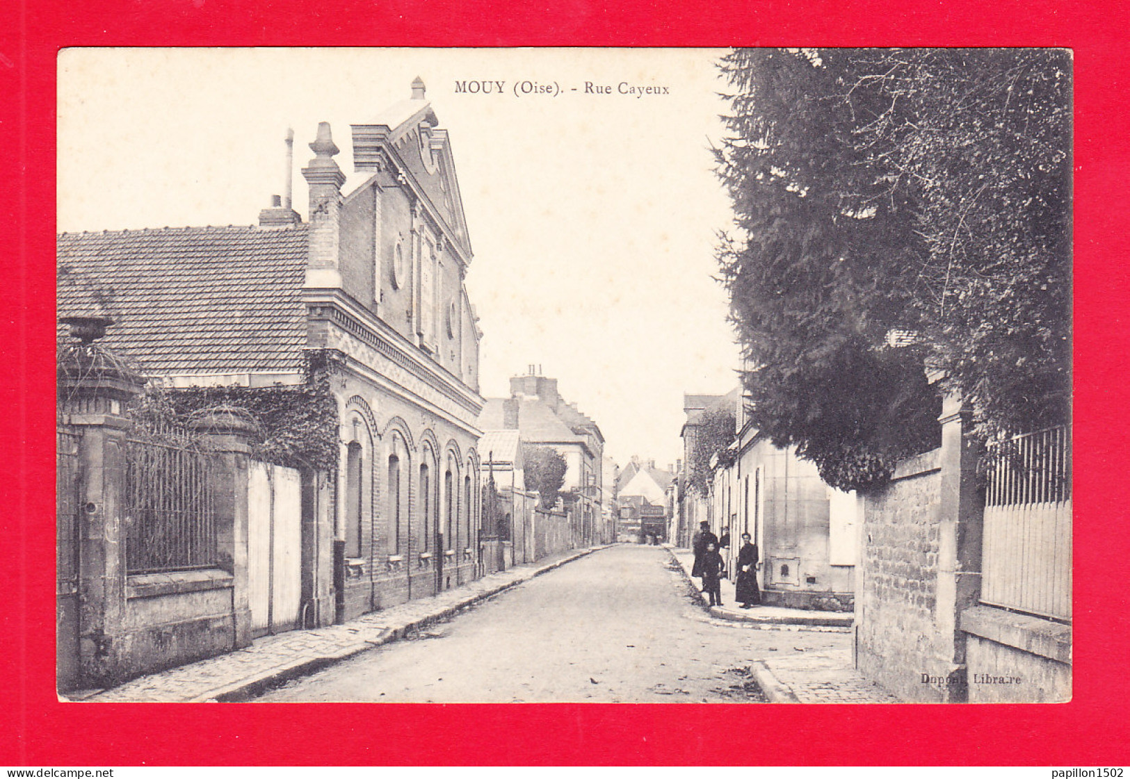 F-60-Mouy-09A84  La Rue Cayeux, Cpa BE - Mouy