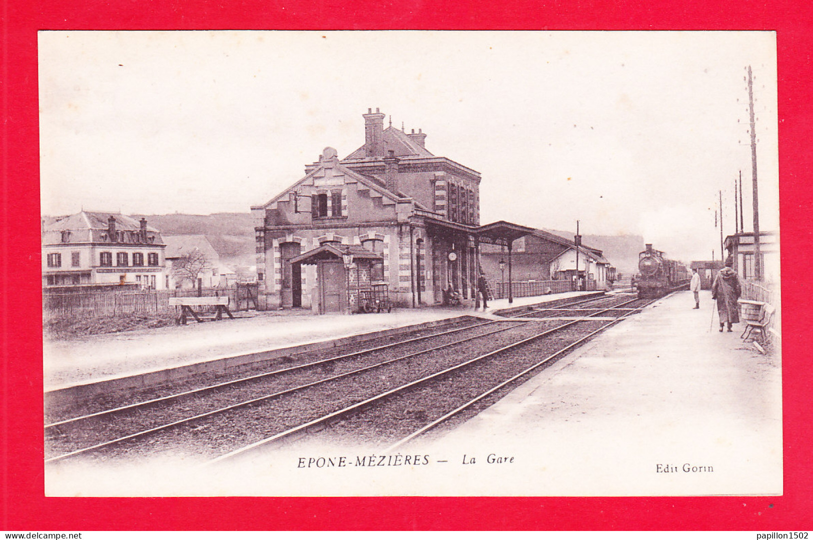 F-78-Epone-02A84  Epone-Mezieres, La Gare, Vue Sur Les Rails, Le Train, Cpa BE - Epone