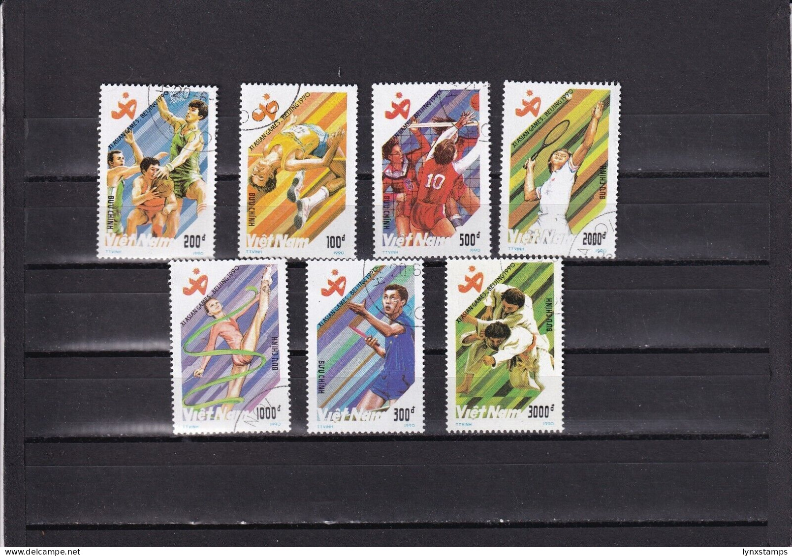 SA03 Vietnam 1990 11th Asian Games Beijing'90 Used Stamps - Vietnam