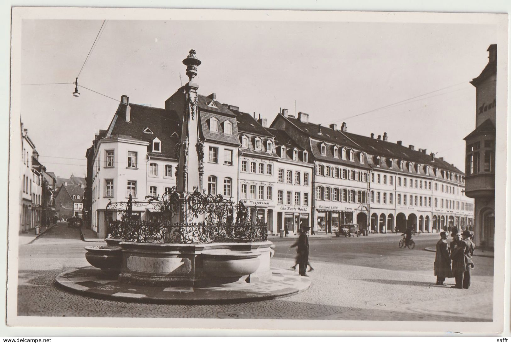 AK Saarbrücken, St. Johanner Markt 1952 Mit Saarland Michel 282 Einzelfrankatur - Saarbruecken