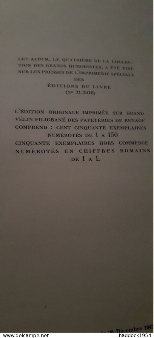 SENNEP LEO LARGUIER éditions Du Livre 1943 - Politique