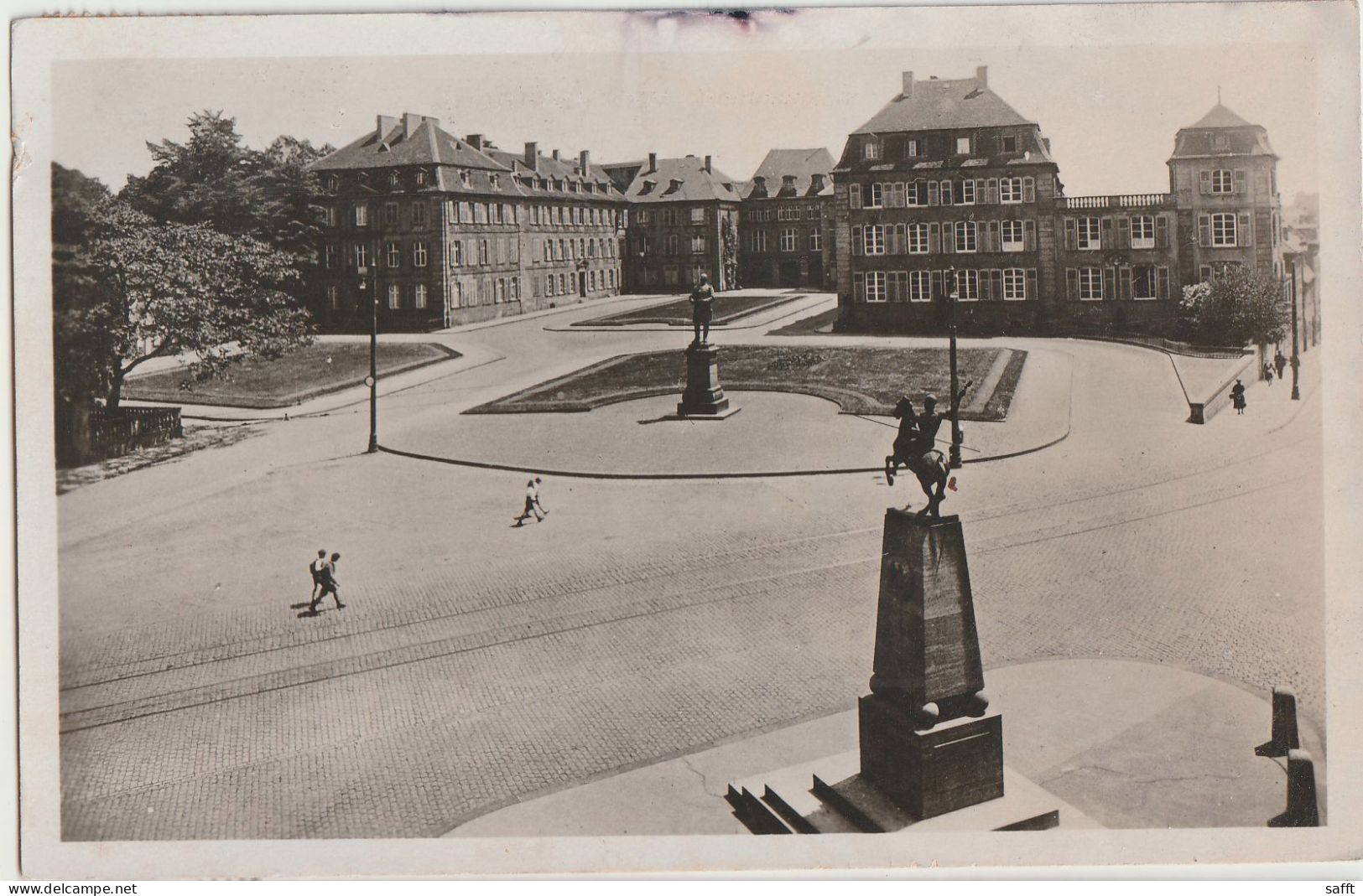 AK Saarbrücken, Schlossplatz 1935 - Saarbruecken