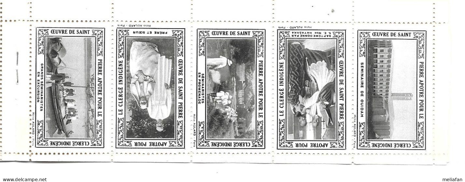 GF1732 - CARNET 10 TIMBRES - OEUVRE DE SAINT-PIERRE APOTRE - VIGNETTES NOIRES GOMMEES - Blocks Und Markenheftchen