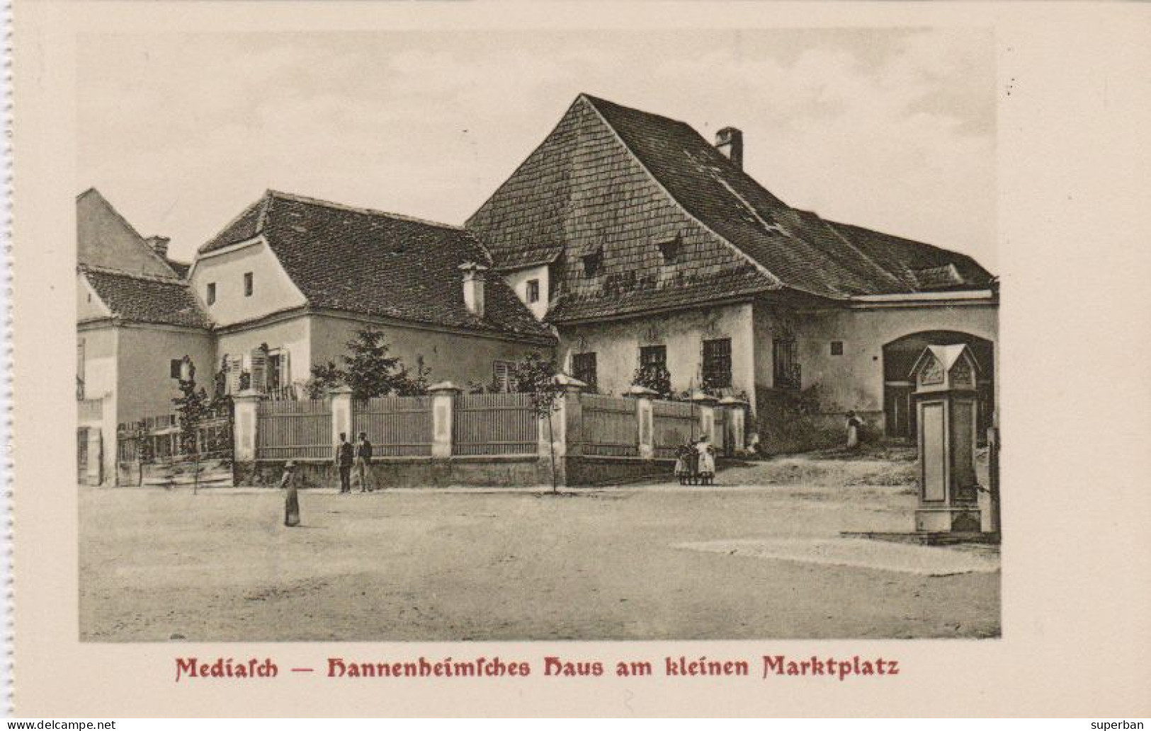 MEDIAS / SIBIU - ALT MEDIASCH : HANNENHEIMSCHES HAUS Am KLEINEN MARKTPLATZ - BUCHHANDLUNG FRANZ WENDLER - 1910 (an412) - Roemenië