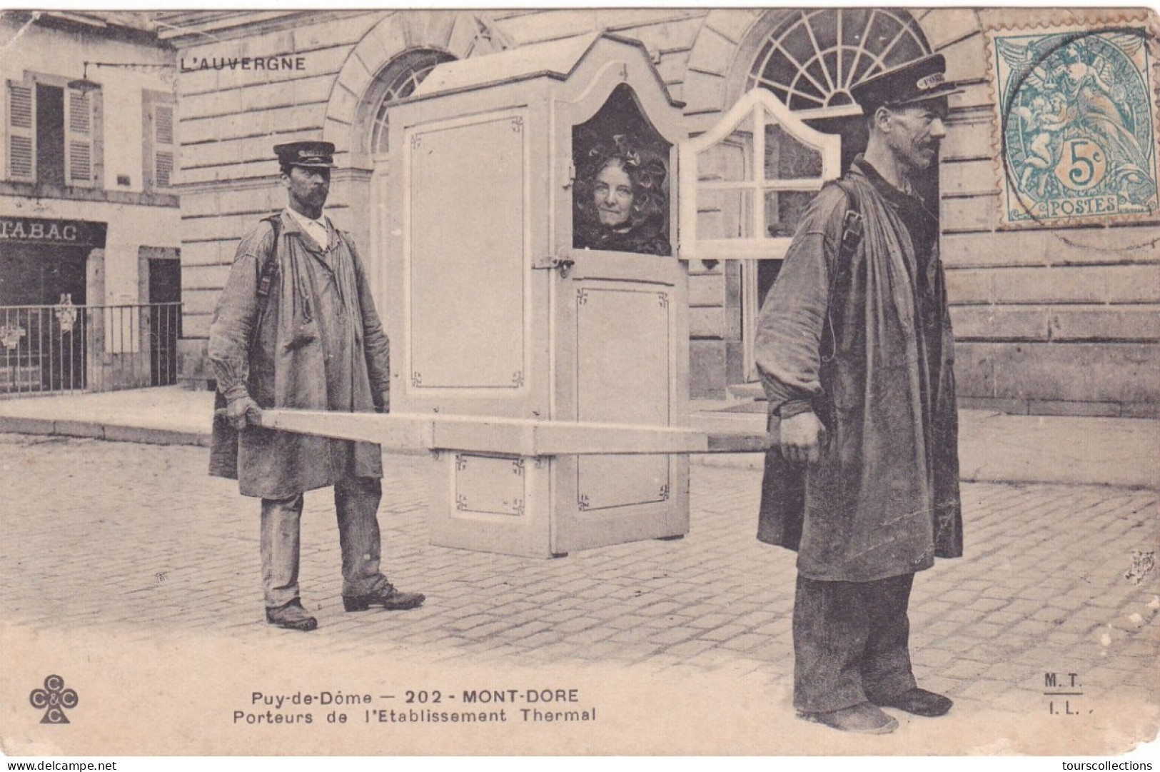 CPA METIER - PORTEURS Pour L'Etablissement Thermal LE MONT DORE (63) - Chaise à Porteur En 1904 - Sonstige & Ohne Zuordnung