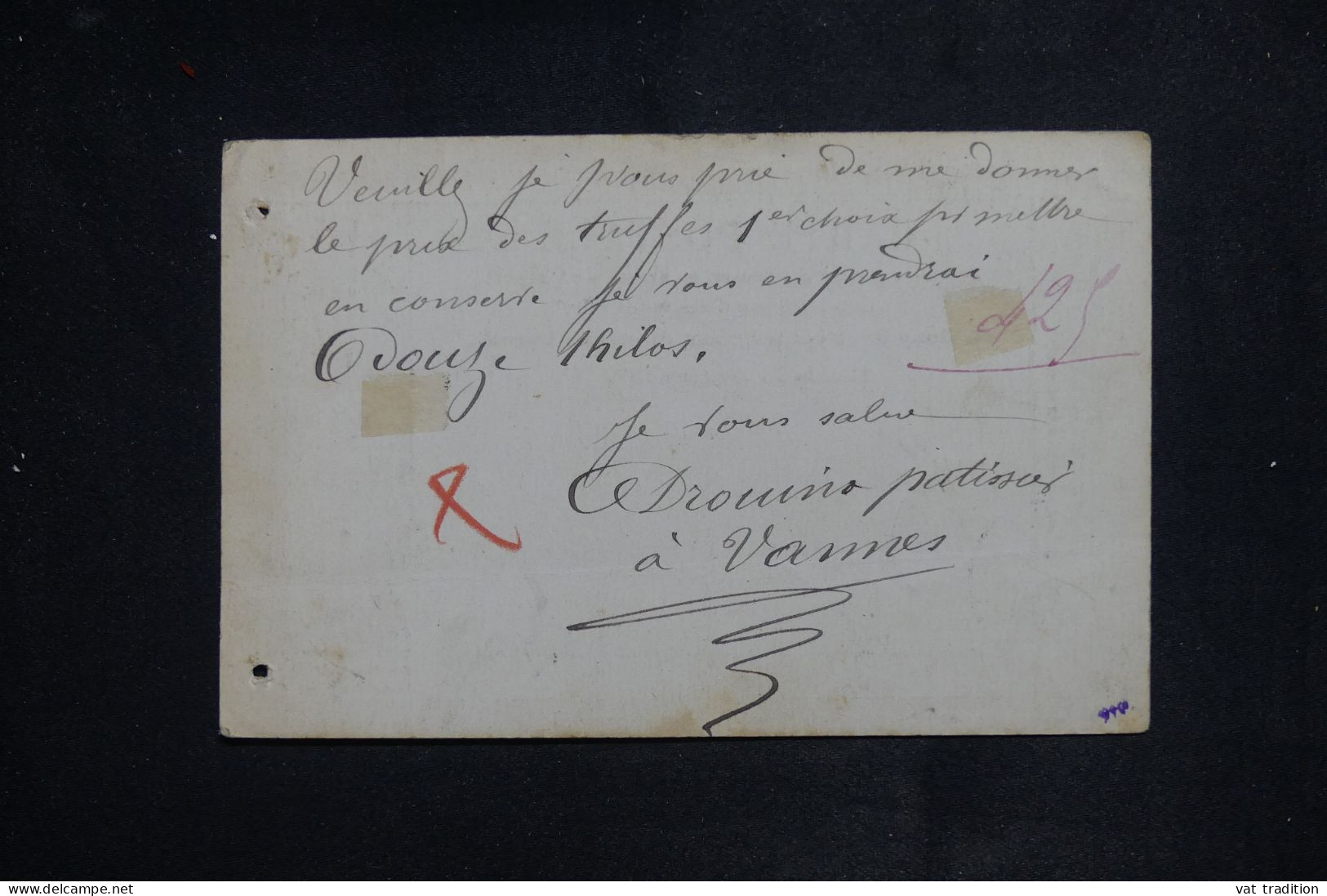 FRANCE - Cérès 5ct + 10ct Sur Carte Précurseur De Vannes Pour Crest En 1875 - L 150925 - Precursor Cards