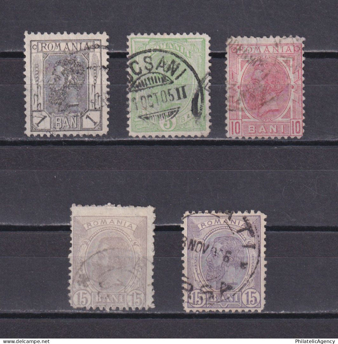 ROMANIA 1900, Sc# 134-139, Part Set, King Carol I, Used - Used Stamps
