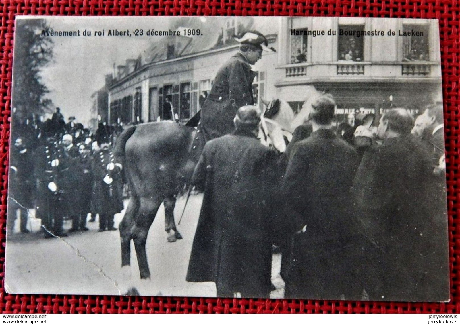 BRUXELLES  -  4 CARTES  :  Avènement Du Roi Albert , 23 Décembre 1909  - - Royal Families